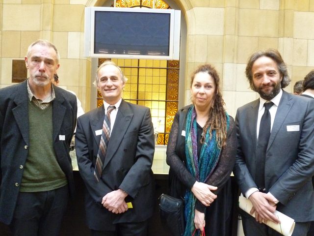 De g. à d : Raf Custer, Yvan Beck, Greet Brouwers & Manu Coeman
